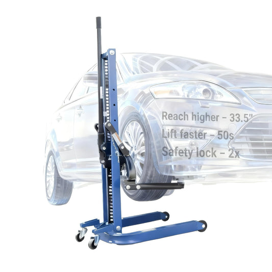 LGYORWAY Portable Car Lift, Single Post Mobile Type, Supports Vehicles Up to 8800 LBS, Multi-Functional for Cargo Handling, Car Lift for Garages and Home or Outdoor, 24-Month Parts Replacement