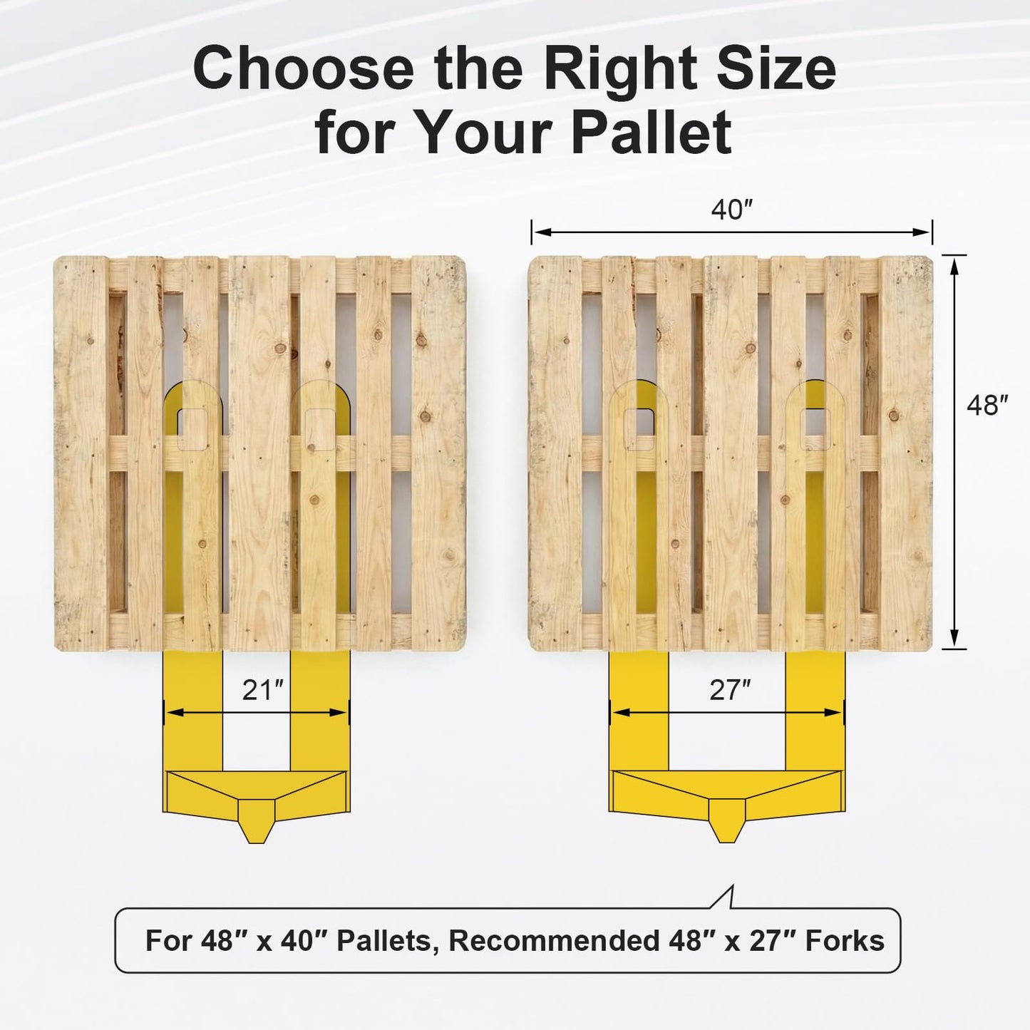APOLLOLIFT Pallet Jack Truck, 5500lbs Capacity 21" W x 48" L Forks Manual Standard Duty Pallet Truck for Industrial Use-PU Wheel for Warehouse