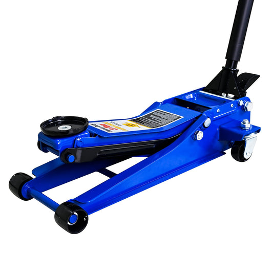 Floor Jack 3Ton/6600lbs.Dual Piston Fast Lifting Pump.Ultra Low Profile Floor Jack with Foot Pedal,Lifting Range 3.1"-20".Heavy Duty Hydraulic Racing Car Jack for MVPs,SUVs and Trucks.Trolley Jack