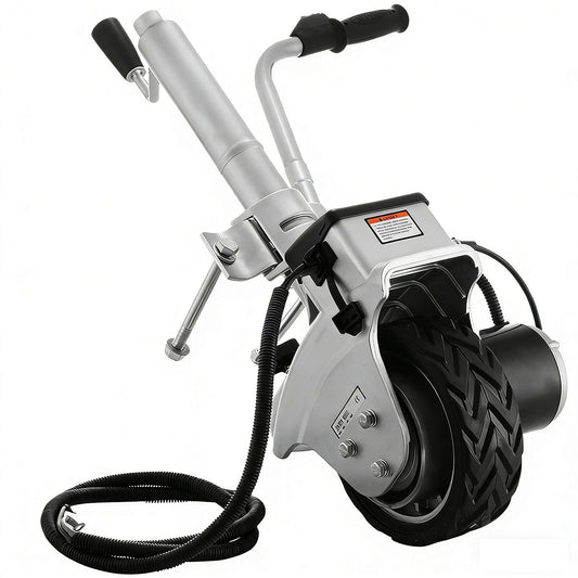 WNGJZZYC Electric Jockey Wheel, 5000 lbs Towing Capacity, 12V/350W Trailer Dolly Electric, Powered Forward and Reverse, 8 in Rubber Tire, for Moving Caravan Boat