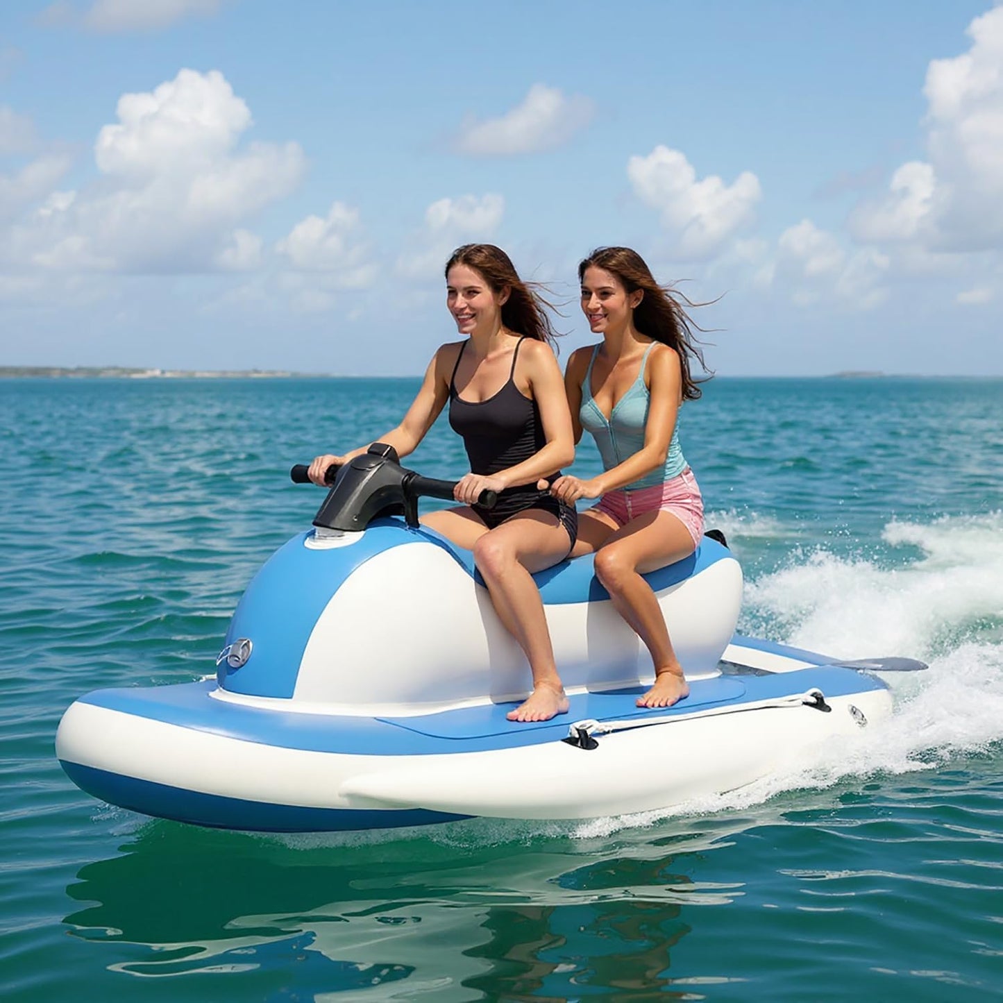 Electric Rush Wave Surf Boat Jet Ski with 500W/700W Underwater Propeller, with Diving Handle/Thruster Storage Bag, 9-speed Adjustment, Max Load Cap. 485 lbs, for Sea Diving & Water Sports 700WPRO16A