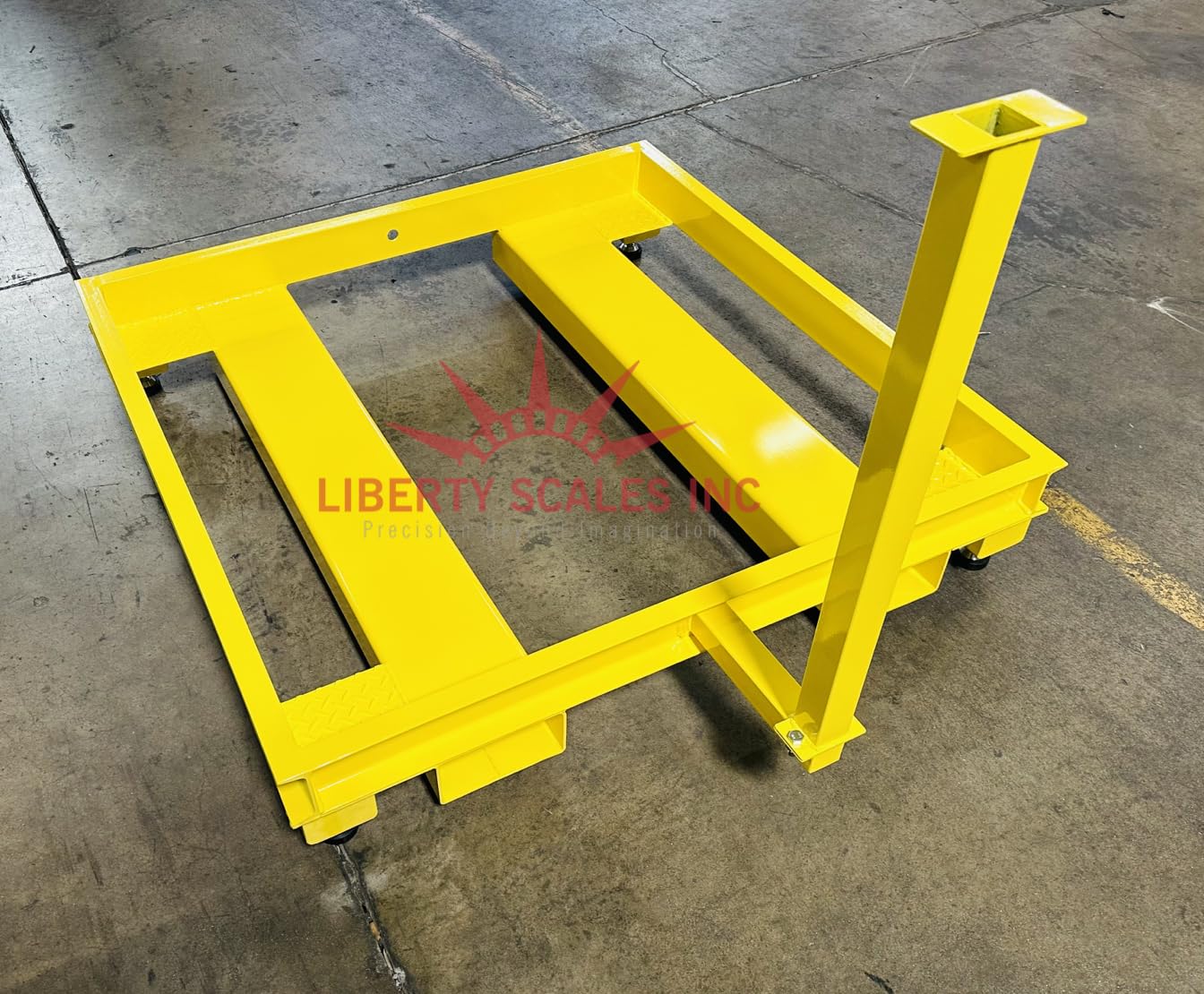 Liberty LS-800-PPF Industrial Portable 5' x 8' Pit Frame for 60" x 96" Floor Scales with Forklift Channel Easy Access