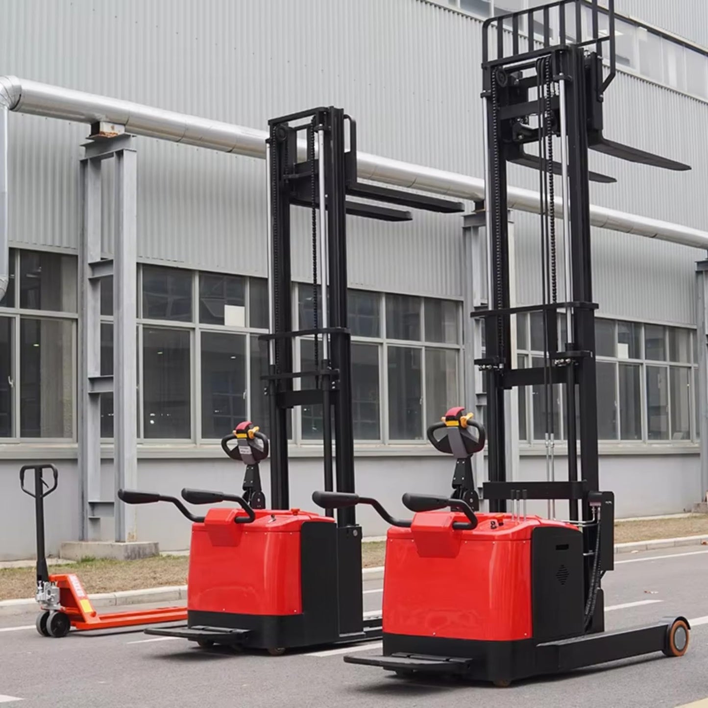 Electric Hand Push Pallet Jack Stacker 1000kg 1500kg 3000mm Lift Height Warehouse Handling Equipment for Factory Goods Management and Material Lifting
