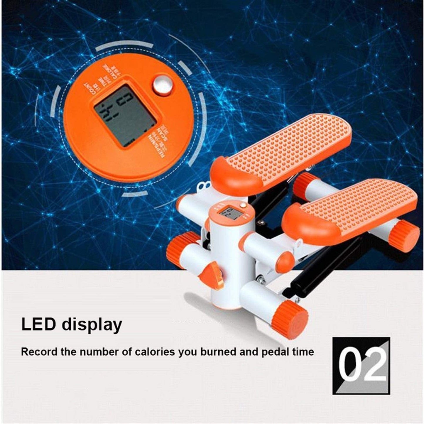 Mini-Stepper Swing Stepper Hydraulic Stepper Household Silent Mini Step Machine Fitness Twist Stair Stepper Exercise Equipment for Exercise