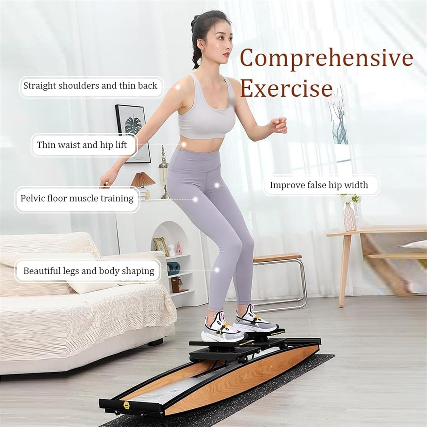 Ski Machine，Ski Simulator， Ski Exercise Machine Strength Training Leg Equipment