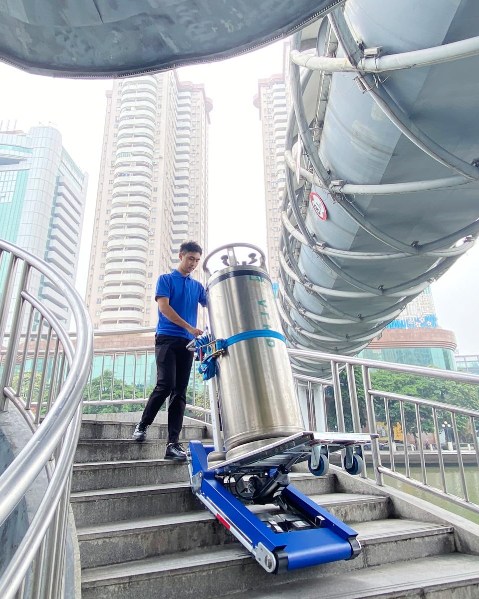 Heavy Duty Track Stair Climbing Cart, Electric Stair Climbing Hand Trucks with Support Wheel 925 lb Capacity(CT420SC)