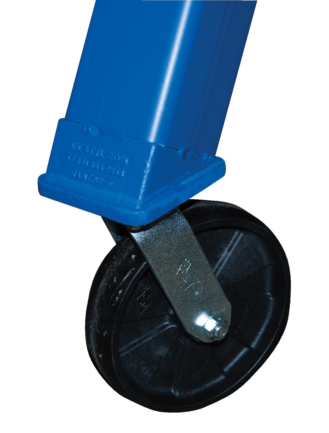 Vestil AHS-8-15-12 Steel Adjustable Height Gantry Crane with Phenolic Casters 15 Ft. x 12 Ft. 8000 Lb. Capacity Blue