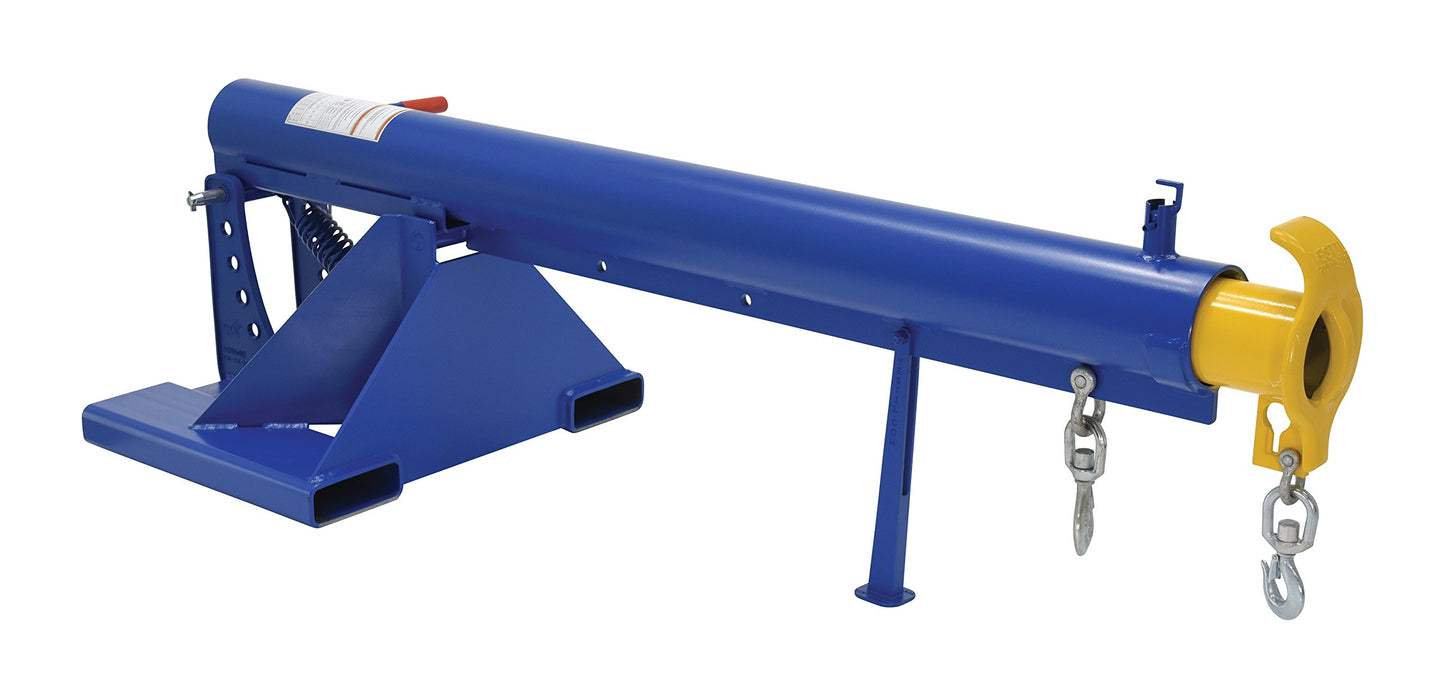 Vestil LM-OBT-6-30 Steel Orbit Telescoping Lift Boom 30 In. Fork Pocket Center 6,000 Lb. Capacity Blue