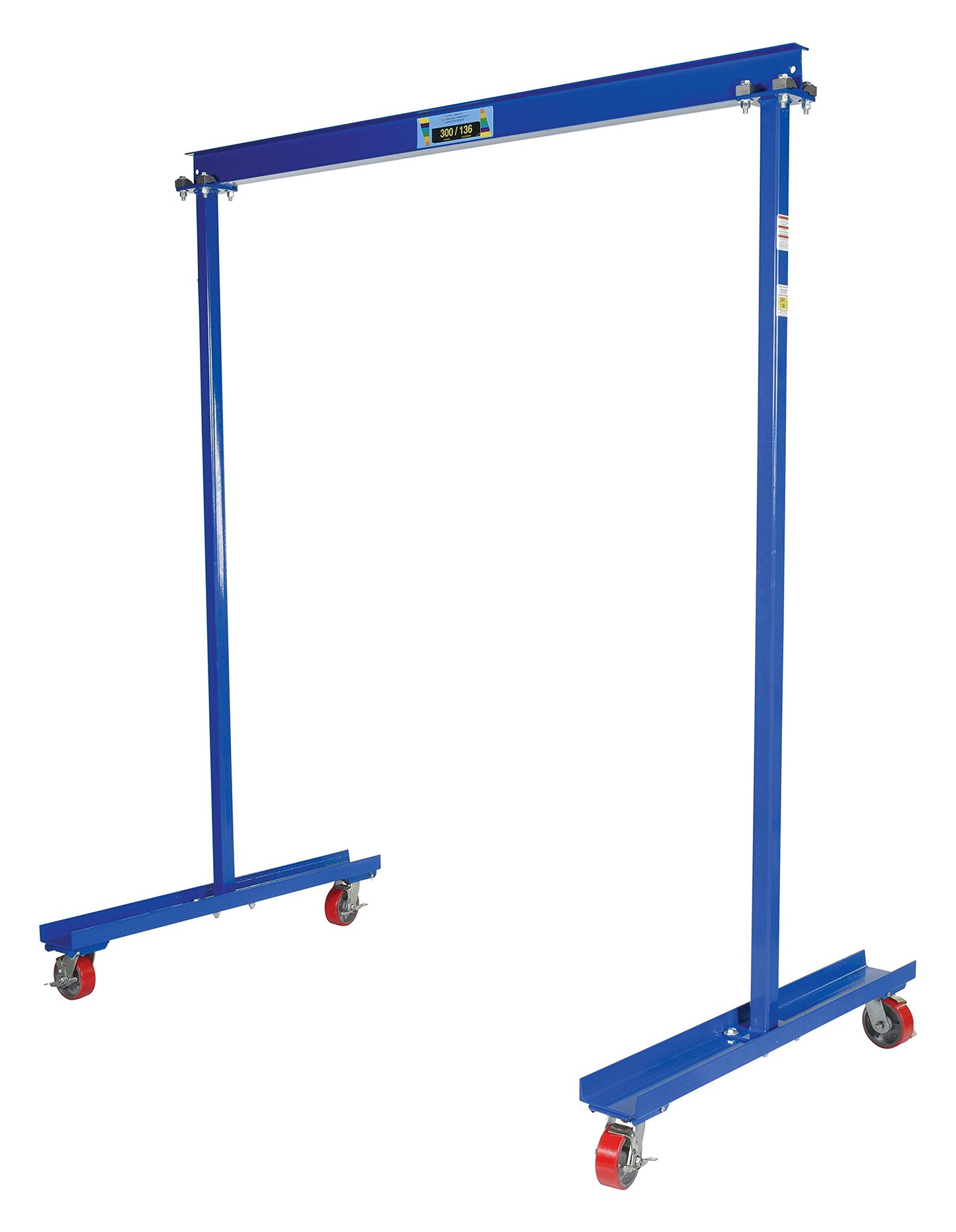 Vestil FPG-3 Steel Portable Work Area Gantry Crane 80-3/4 In. x 47-3/4 In. x 94 In. 300 Lb. Capacity Blue