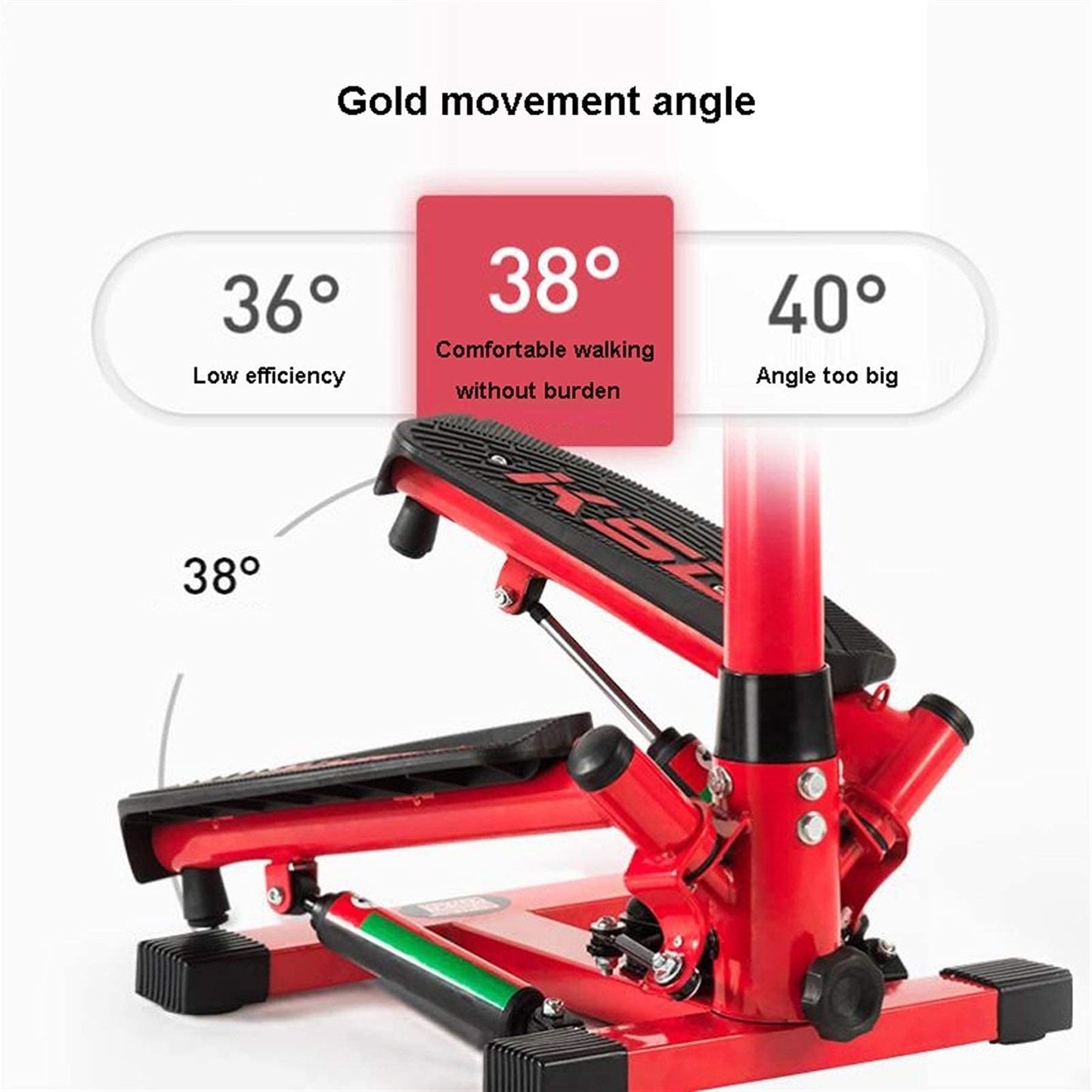 Stepper,Mini-Swing for Exercise Mini Stair Workout Step Machine Home Silent Fitness Equipment for Men and Women with Dumbbells and Waist Twist