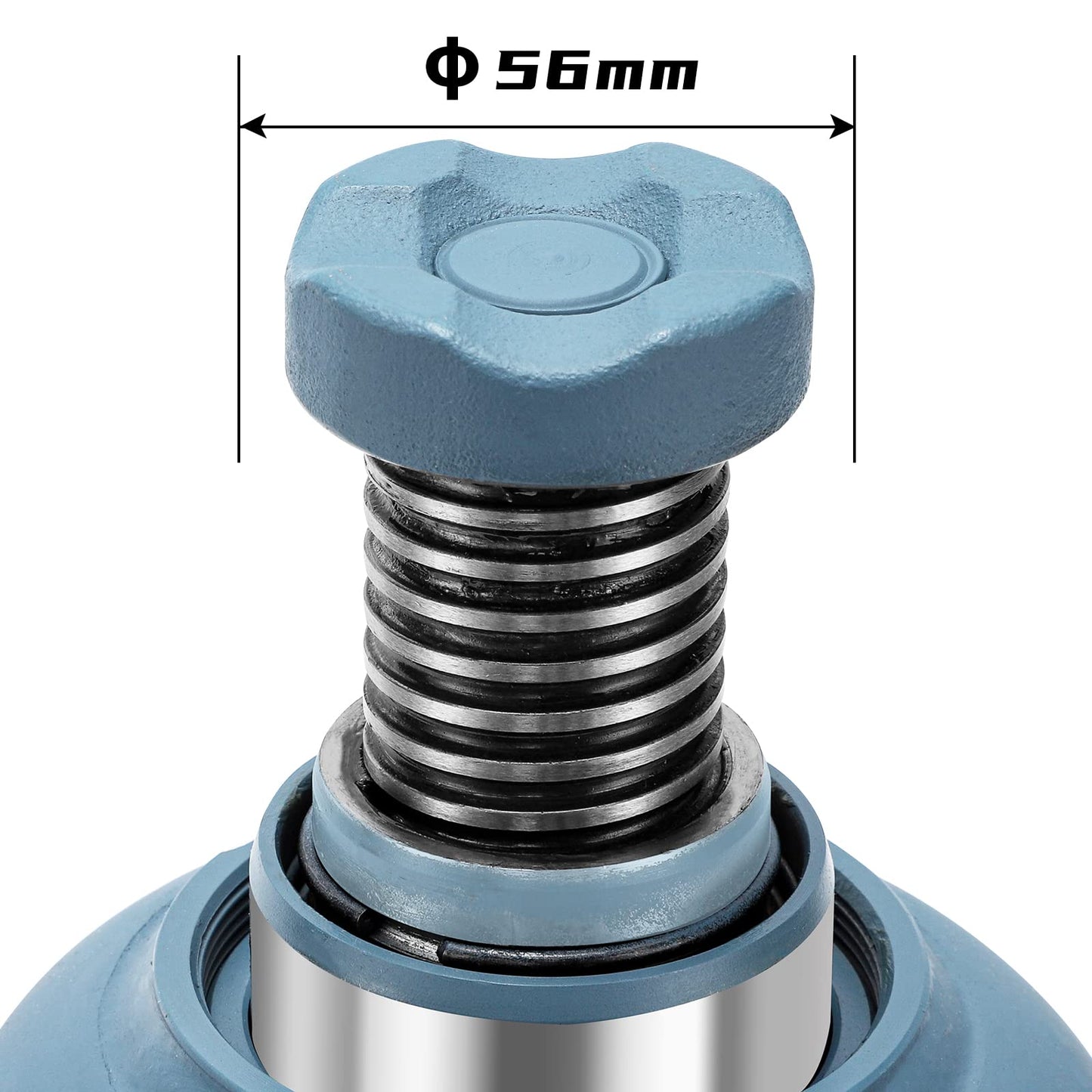 BAOSHISHAN Double Ram Bottle Jack Hydraulic Welded Jack Truck Jack 12 Ton (High Lift)