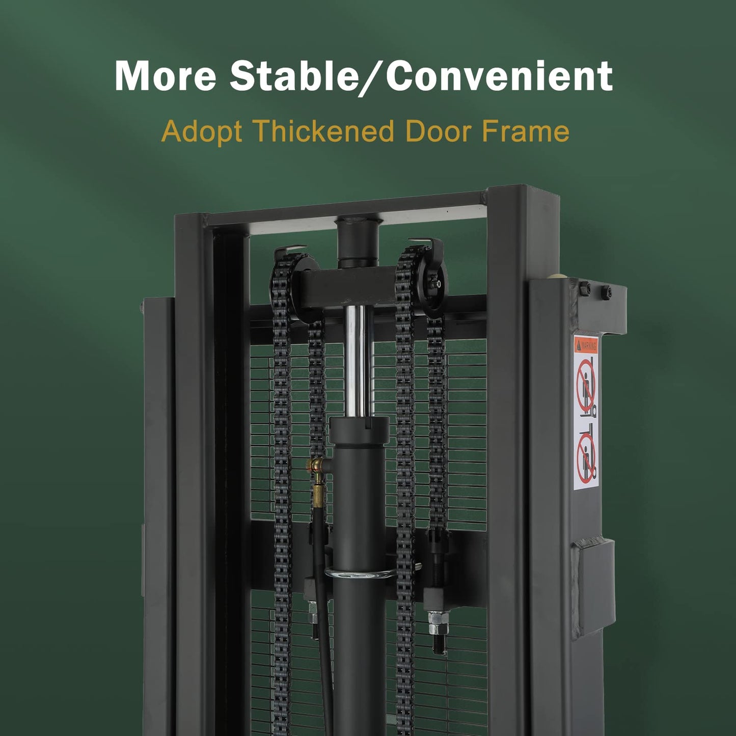 Tory Carrier Full Electric Walkie Stacker Material Lifts with Fixed Legs 2640lbs Capacity 118inches Lifting Height