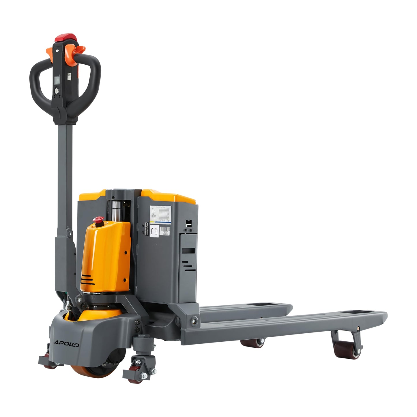 APOLLOLIFT 4400lb Capacity Full Electric Pallet Jack Truck, Lithium Battery Powered Pallet Truck 48 x 27 Forks, Lift Jacks for Narrow Spaces