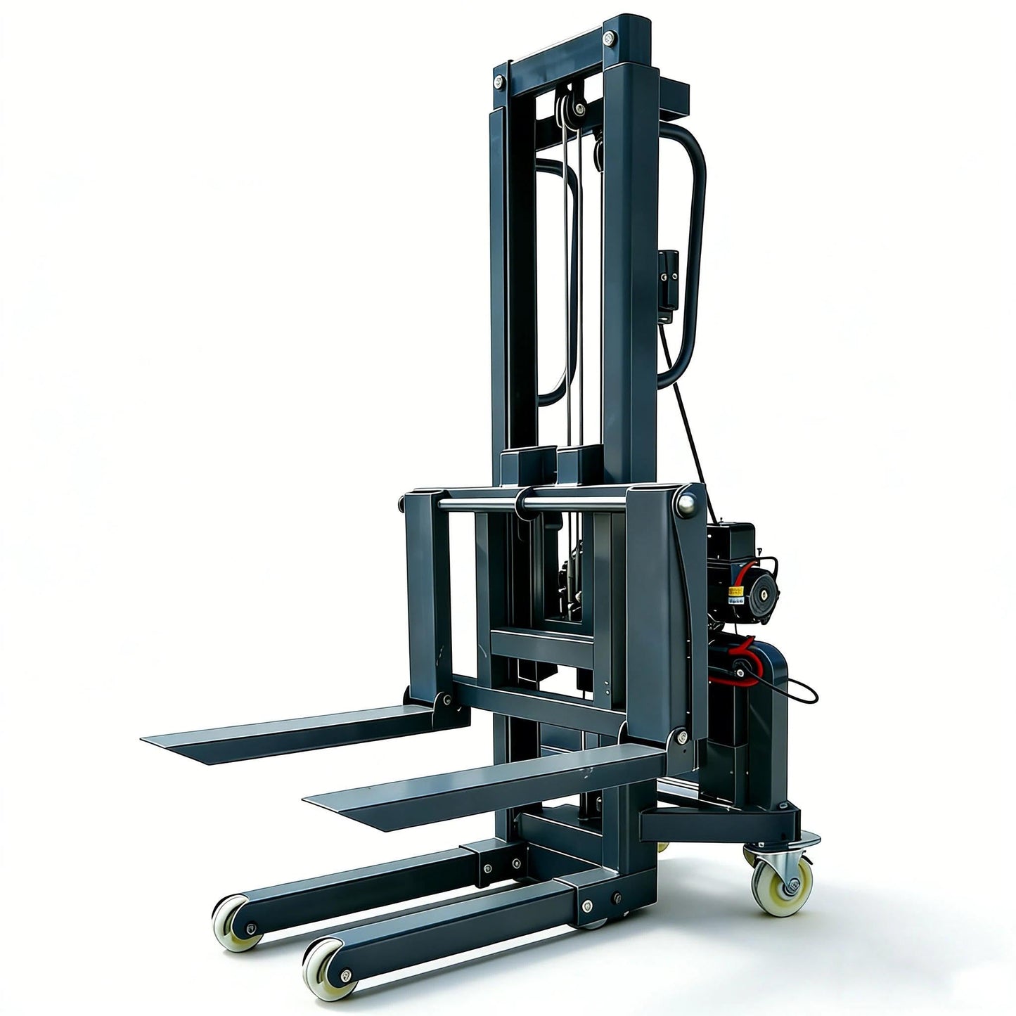 Electric Pallet Stacker Lift, 661 lbs Capacity, 63 Inch Lift Height, Material Lifts Truck with Electric Forks for Warehouse, Factory, Logistics(1.6 m)