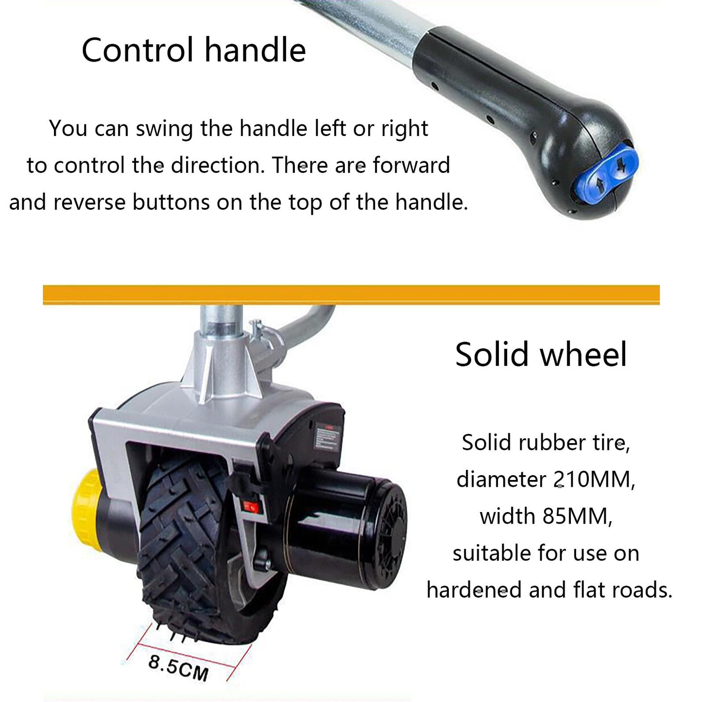GESAIDES Trailer Tug - 2722 KG Trailer Mover for RV Boat Motorcycle - World's Greatest Trailer Dolly, Electric Trailer Dolly