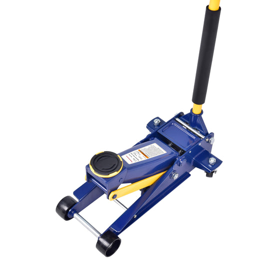 Floor Jack,Heavy Duty 3 Ton Floor Jack,Low Profile Hydraulic Jack, Steel Service Jack Quick Rise with Double Pump Quick Lift