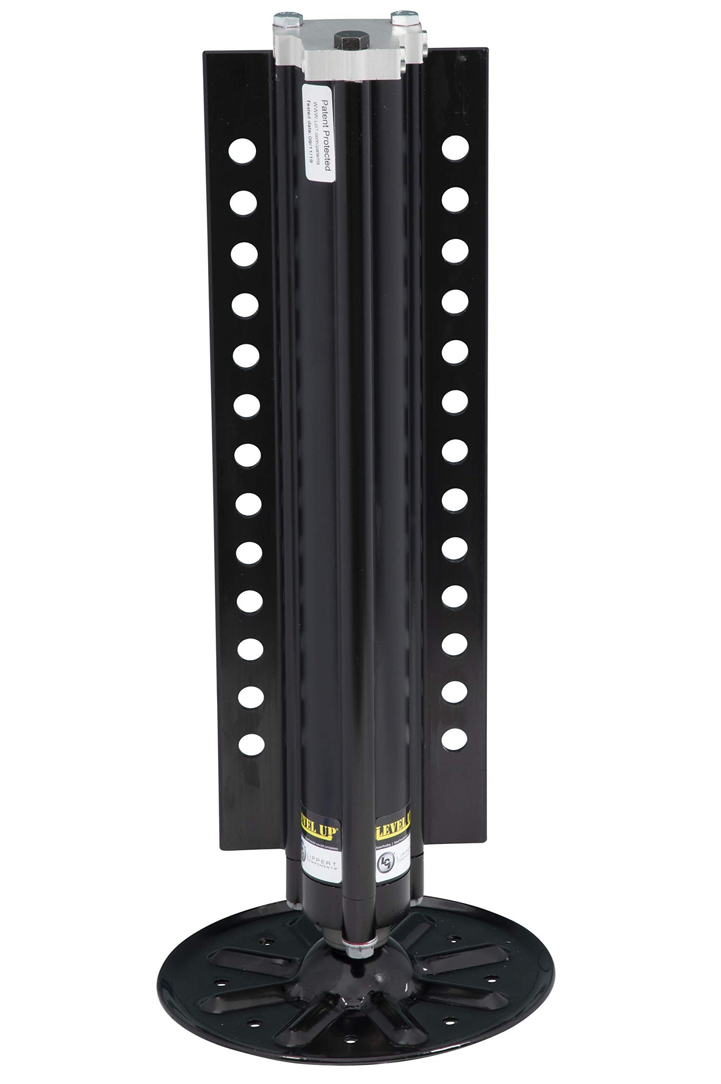 Lippert Level Up Aluminum RV Hydraulic Leveling Jack with 8,000-lb. Lift Capacity, Universal Fit, 9" Footpad, Easy Installation - 433458