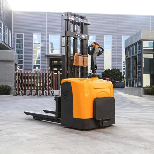 Electric Warehouse Stacker – Heavy Duty Powered Pallet Stacker for Efficient Material Handling and Pallet Lifting in Industrial and Warehouse Settings