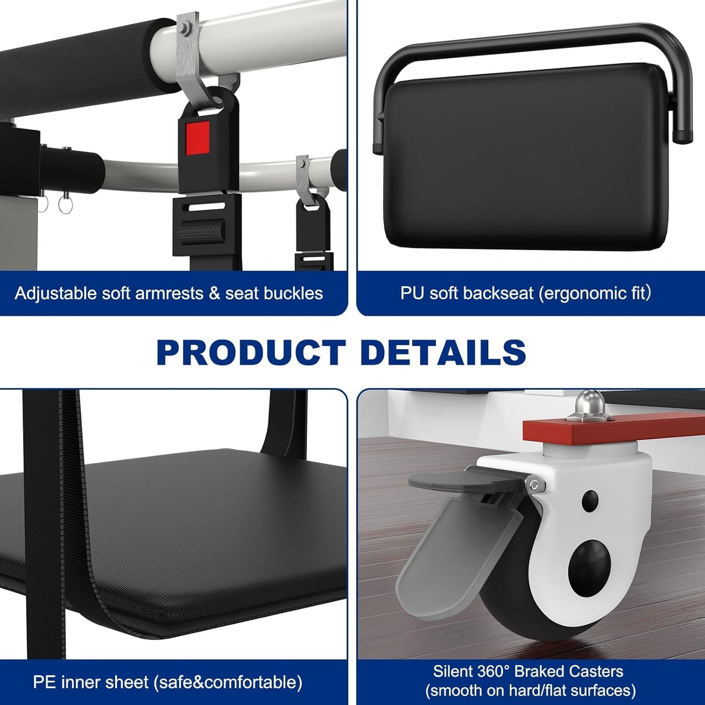 Patient Lift Transfer Chair, Transfer Lift Chair for Disabled, Portable Car Transfer Lift Bed to Wheelchair Transfer Devices, Transfer Chair for Elderly & Disabled (C)
