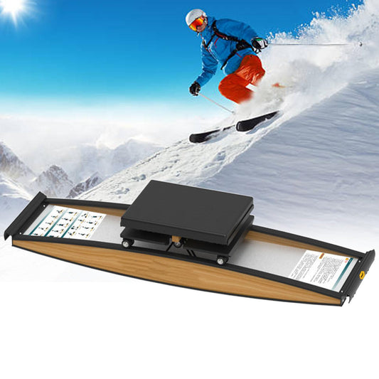 Ski Simulator, Professional Indoor Ski Exercise Machine, Ndoor Simulation Ski Rowing Machine Aerobic Equipment, Suitable for 3D Cross Trainer