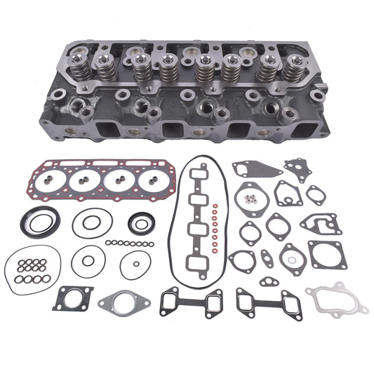 Cylinder Head and Gasket Set Fit for Cummins A2000 A2300 Engine Daewoo Forklift D20S D25S D30S, Overhaul Kit with OE 4900995 4900715 4900931