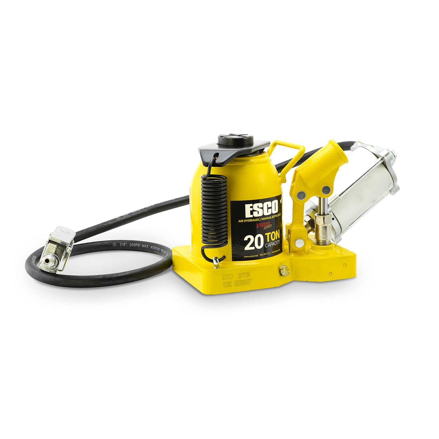 Pro Series 20 Ton Shorty Air Hydraulic Bottle Jack