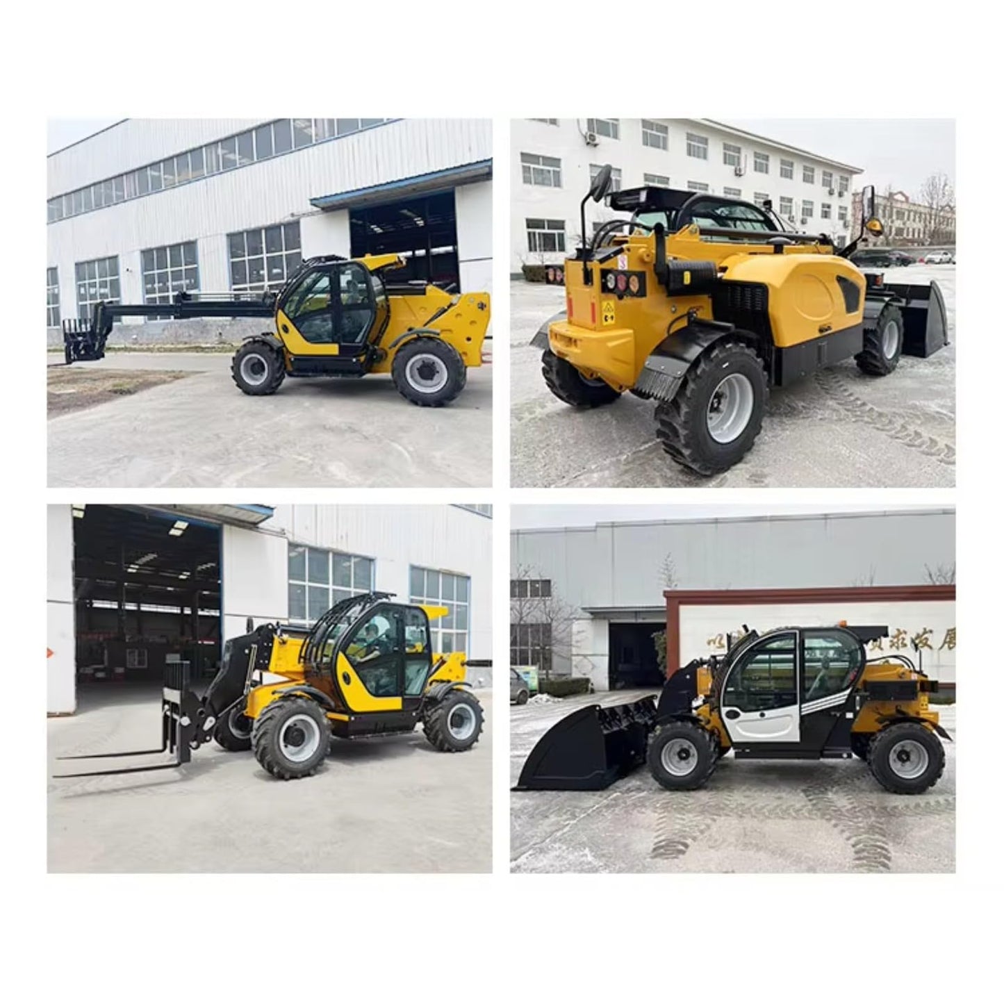 Robust Telescopic Boom Handler for Heavy Lifting, Jobsite Material Distribution, and Elevated Structure Work