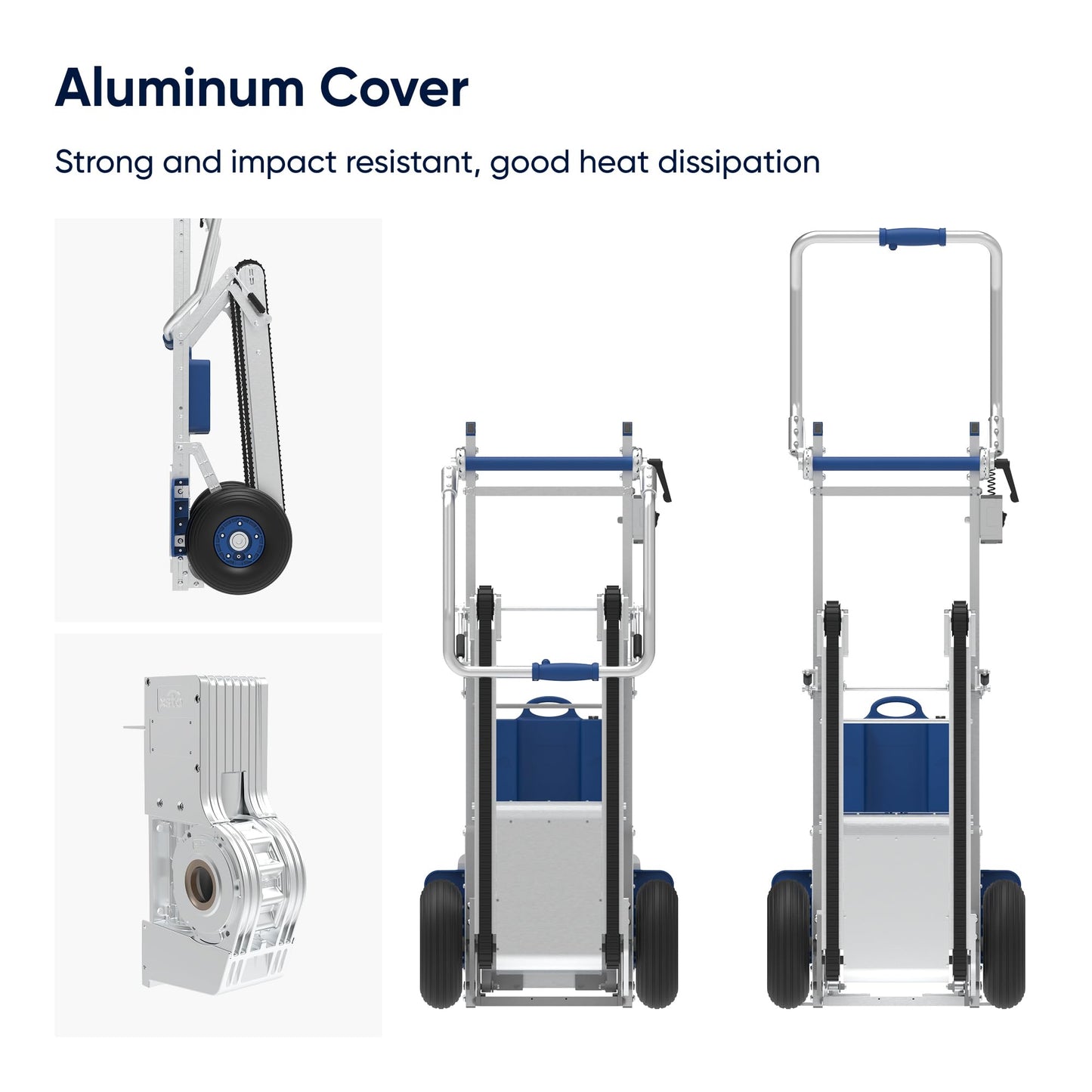 Electric Track Stair Climbing Hand Truck with Brakes 331 lbs Capacity (XSTO CT150PB)
