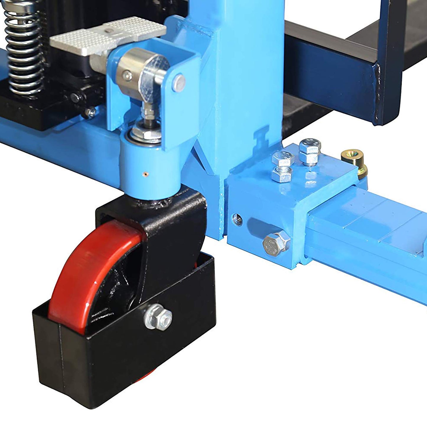 DAZONE Manual Forklifts & Pallet Stackers, Hand Pump Operated Lift Trucks Easy Lifting of Lighter Loads 2200LBs in Small Warehouses/Light Industrial Environments MAX 63" Lift Height
