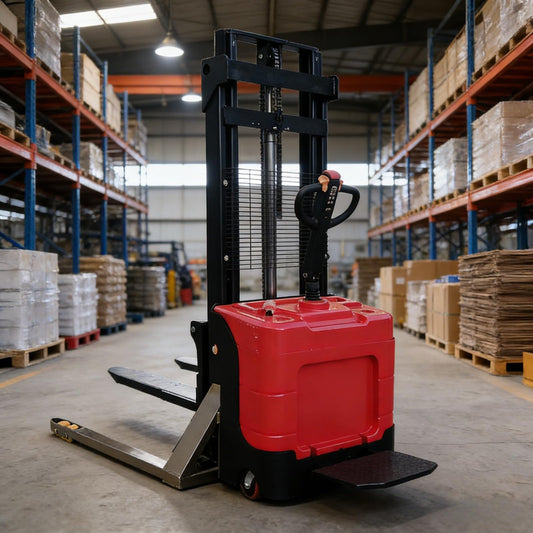 Full Electric Hand Push Pallet Stacker 1000kg 1500kg 3000mm Lift Height Straddle Legs Electric Stacker for Warehouse Shelf Stacking and Goods Lifting