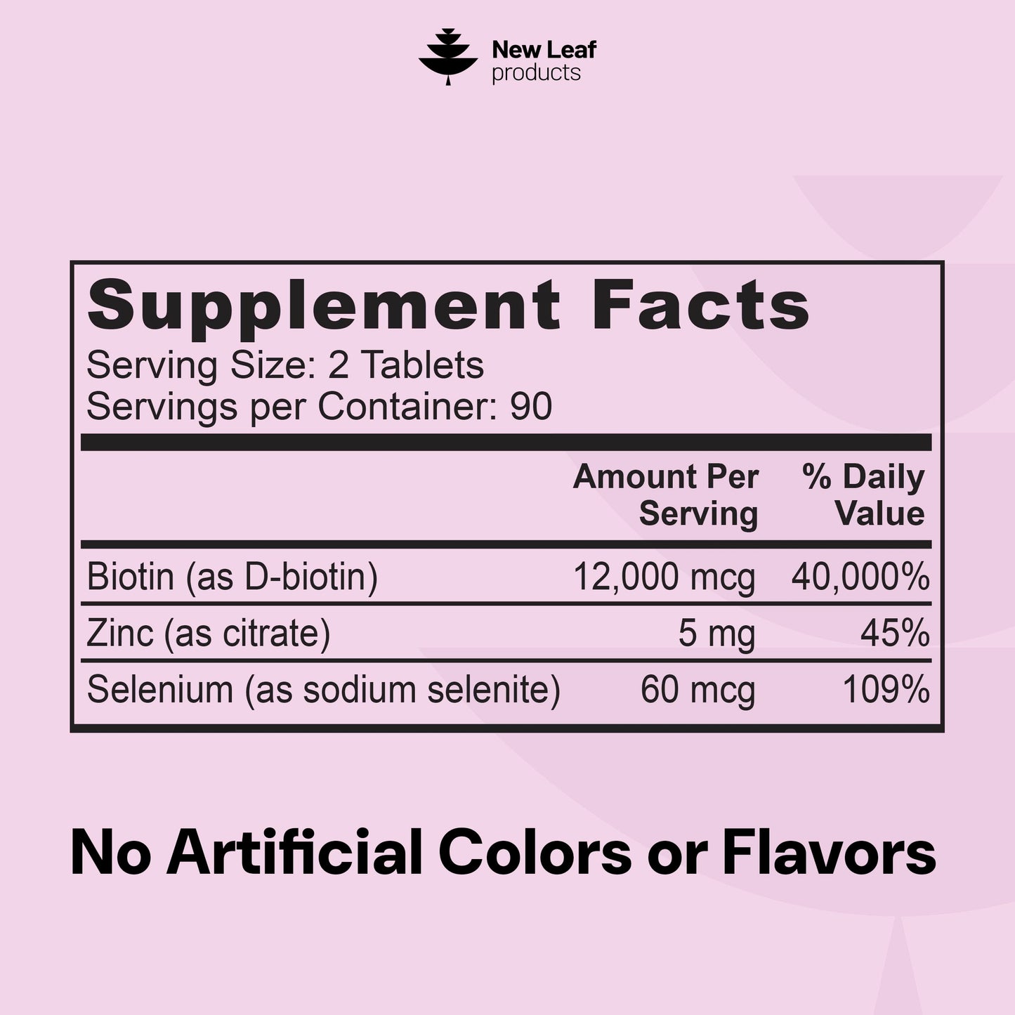 Biotin Hair Skin and Nails Vitamins 12000mcg High Strength - Promotes Healthy Hair Skin & Nails - Biotin Vitamins for Women & Men Vegan, 3 Month Supply, 180 Tablets - Made in The UK by New Leaf