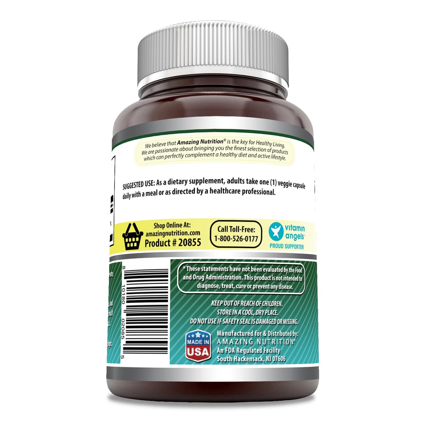 Amazing Formulas Biotin 10,000 Mcg Supplement | 200 Veggie Capsules | Non-GMO | Gluten-Free | Made in USA | Suitable for Vegetarians
