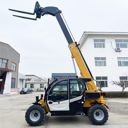 Rough Terrain Telescopic Forklift for Sale – 4x4 Heavy-Duty Telehandler with 4–10m Reach for Outdoor Material Handling, Boom Forklift