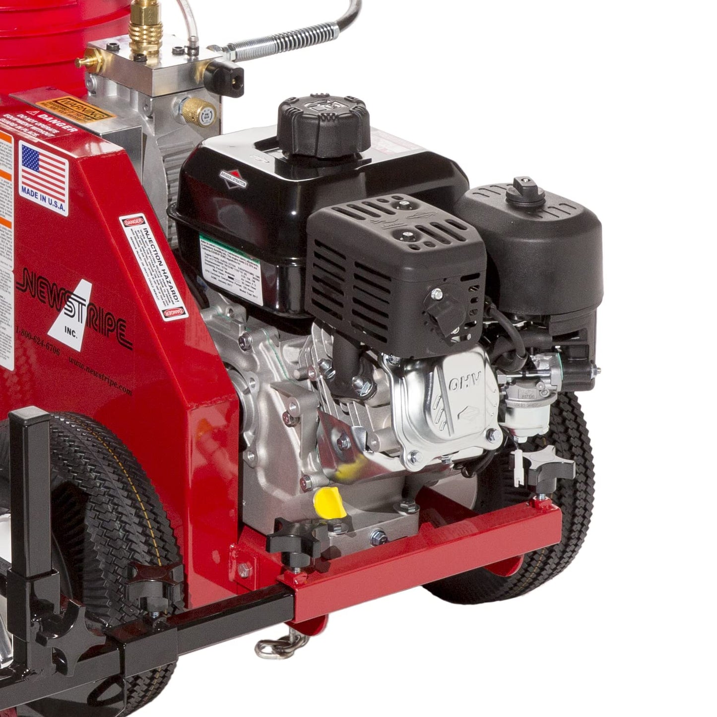 Athletic Field Airless Striping Machine (Model# 4400 Part# 10003566) | Pavement & Warehouse Striping | High Pressure | Light Weight | 3000 PSI Spray Pump | Fix Uneven Athletic Fields | Made in USA