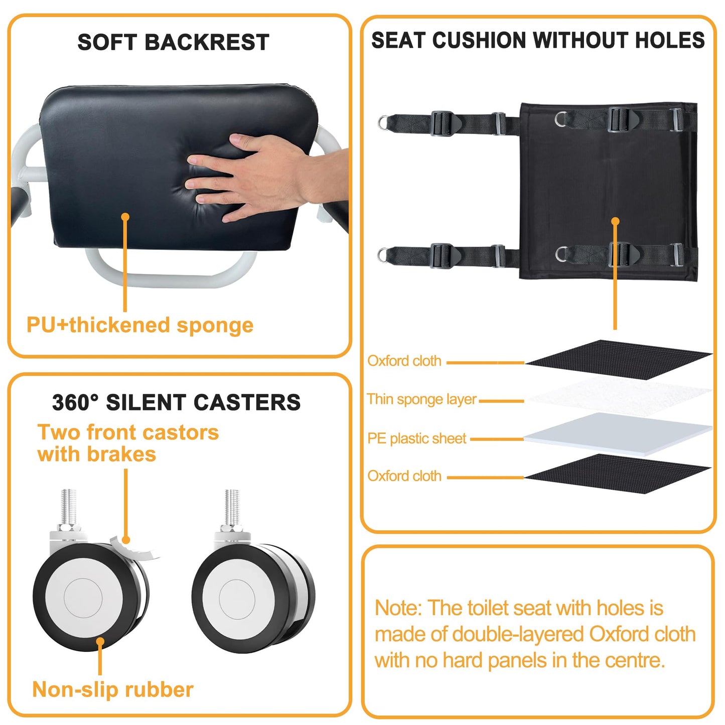 Manual Patient Lift Transfer Chair, Foldable Transfer Lift Chair, Adjustable Height & Base Width, Portable Lift Assist for Elderly, Bed to Wheelchair/Sofa/Toilet/Car Transfers