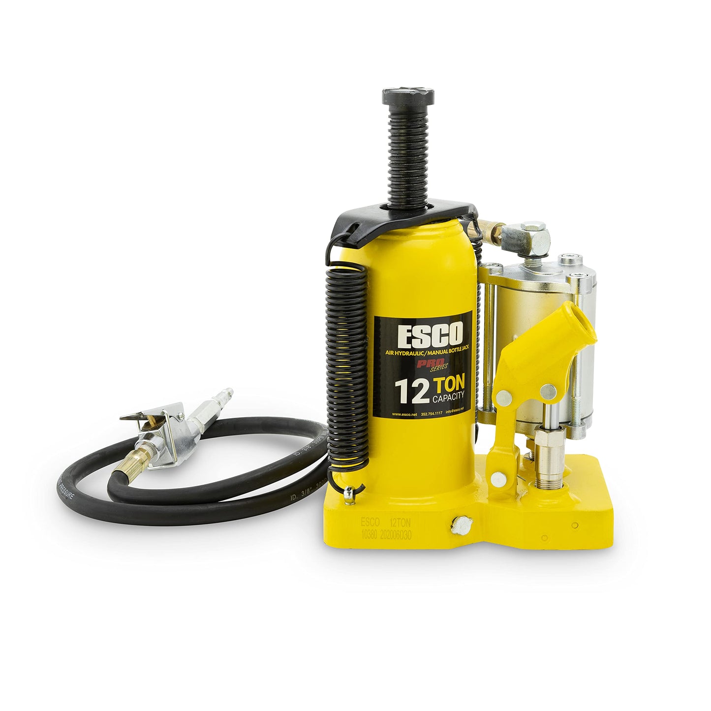 Pro Series 12 Ton Air Hydraulic Bottle Jack