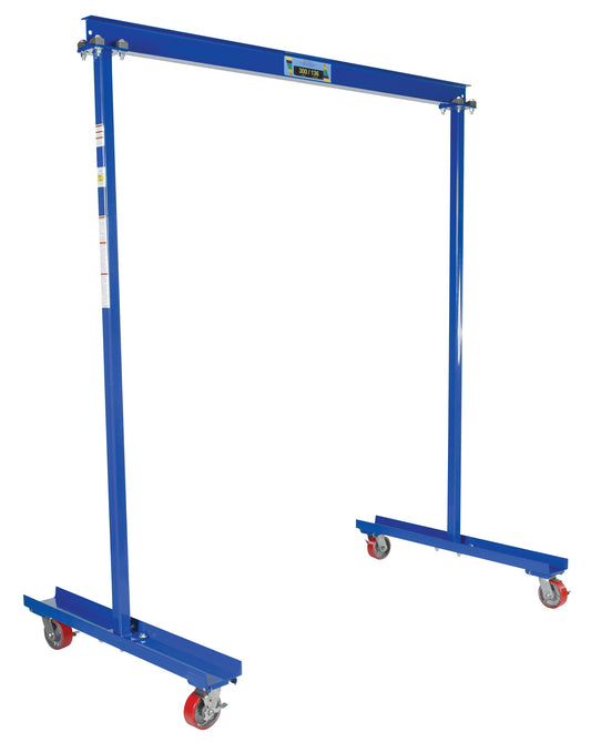 Vestil FPG-3 Steel Portable Work Area Gantry Crane 80-3/4 In. x 47-3/4 In. x 94 In. 300 Lb. Capacity Blue