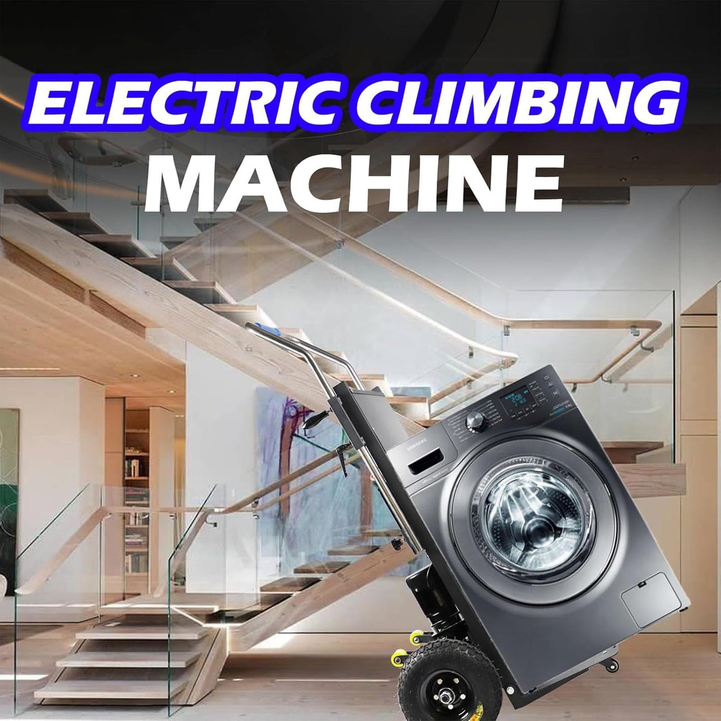 Electric Stair Climbing Dolly Hand Trucks 900 lbs Load Capacity Hand Trucks Heavy Duty with Rubber Tires for Moving, Heavy Duty Stair Climber (1)