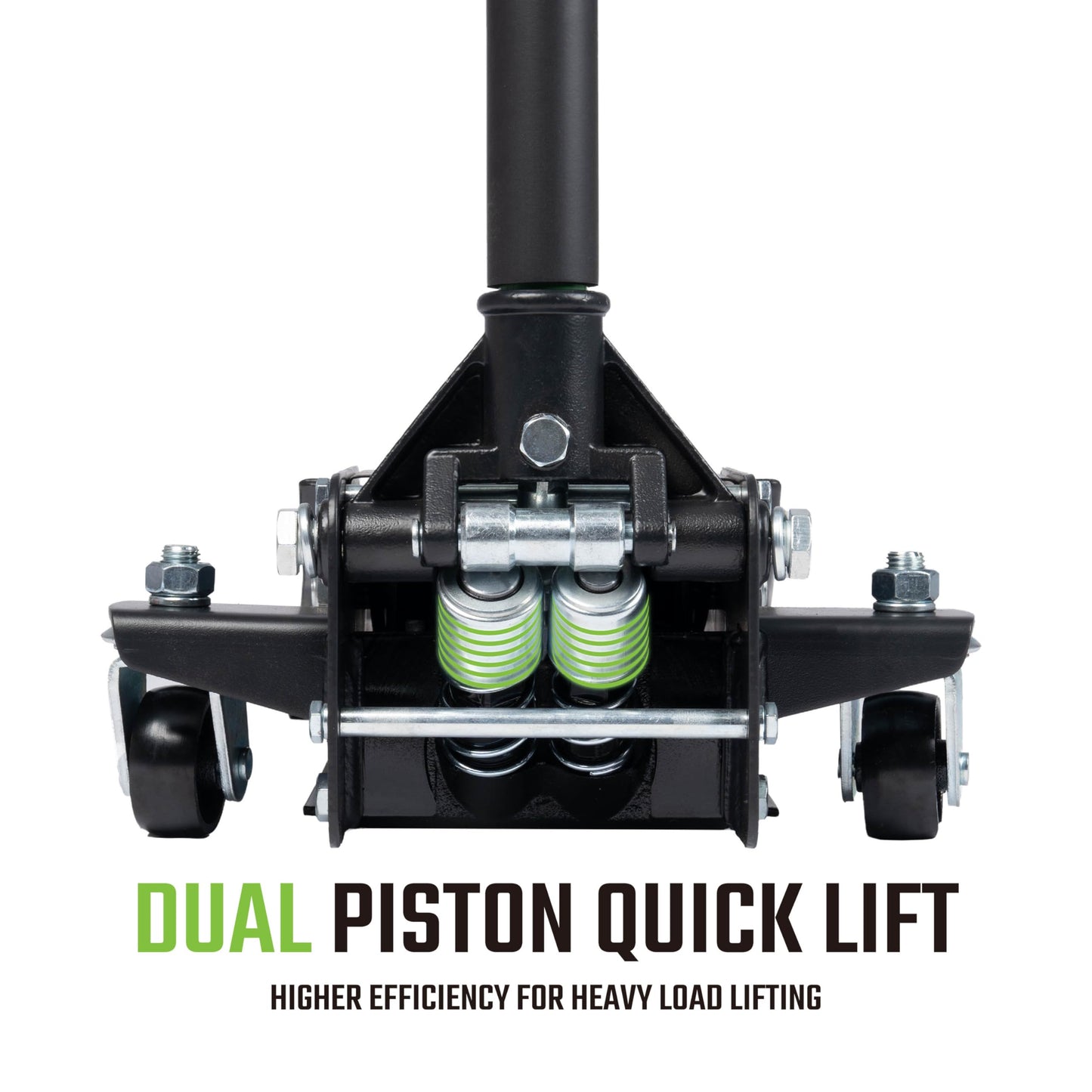 Heavy-Duty 3-Ton (6,600 lbs) Low Profile Hydraulic Floor Jack, Steel, Dual Piston Pump – for Cars, SUVs, and Trucks – Garage & Shop Maintenance