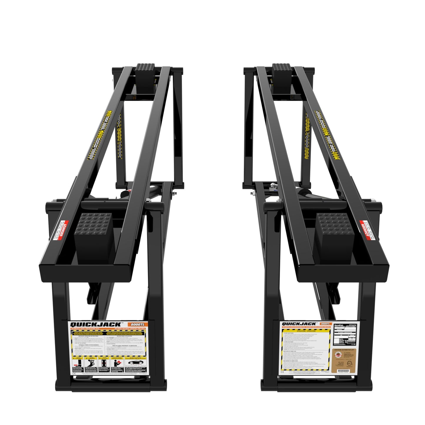 QuickJack 8000TL Portable Car Lift with 8,000lb Capacity, with 110V Power Unit, Safe & Portable Design Garage Lift for Home, Garage, Shop, or Mechanic Auto Repair