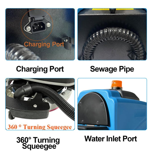 T&B 85 Ride on Floor Scrubber Machine