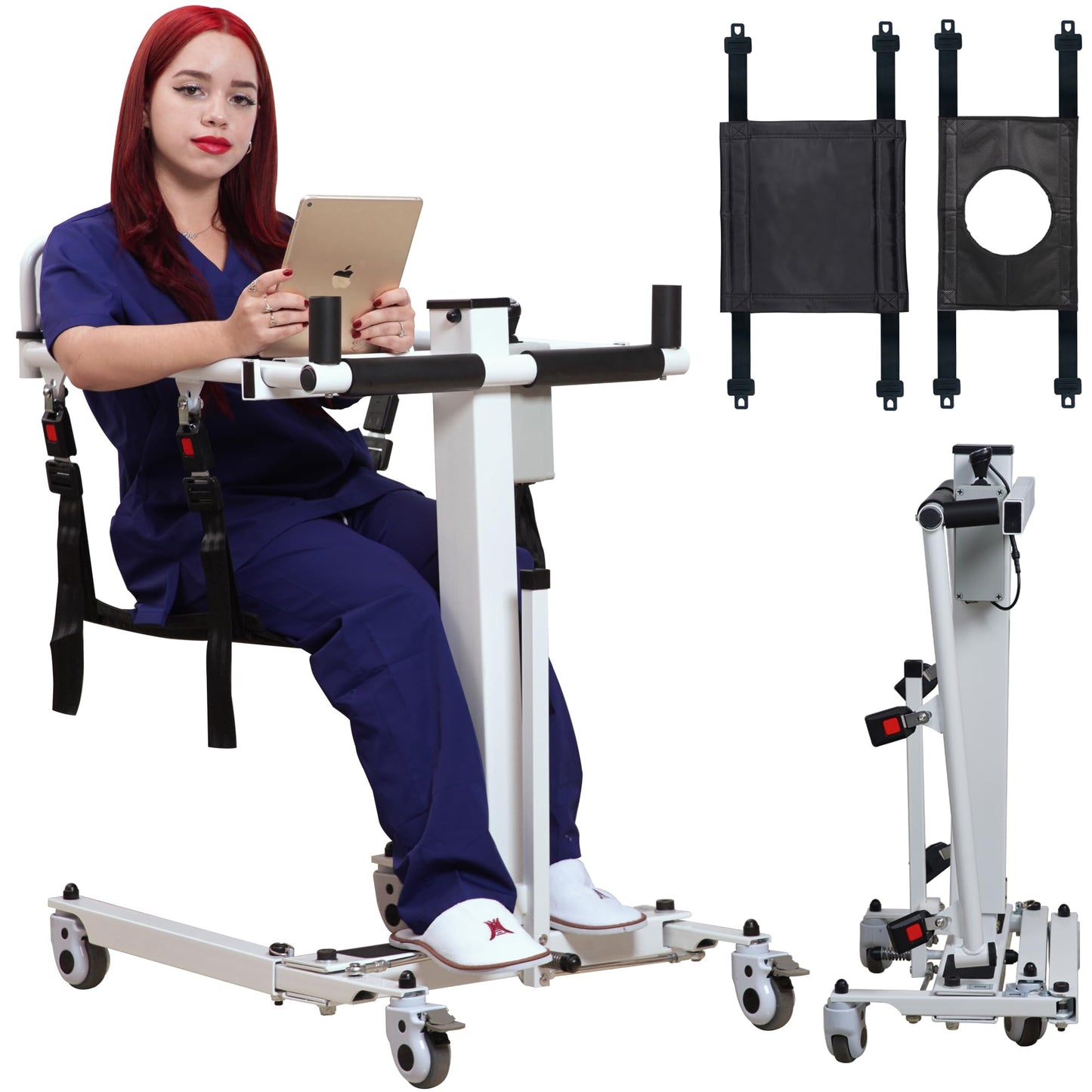 BNDDUP Electric Patient Lift Transfer Chair Lifts for Elderly Patients Transfer Lift Chair Electric Chair Lift Assist Devices for Seniors (Electric Patient Lift Transfer Chair)