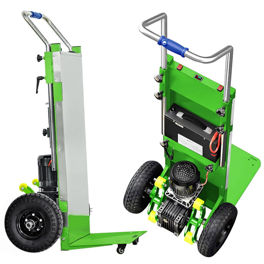 Electric Stair Climbing Dolly, 1200W Motorized Powered Stair Climber Dolly Cart, 880lb Max Load, Green