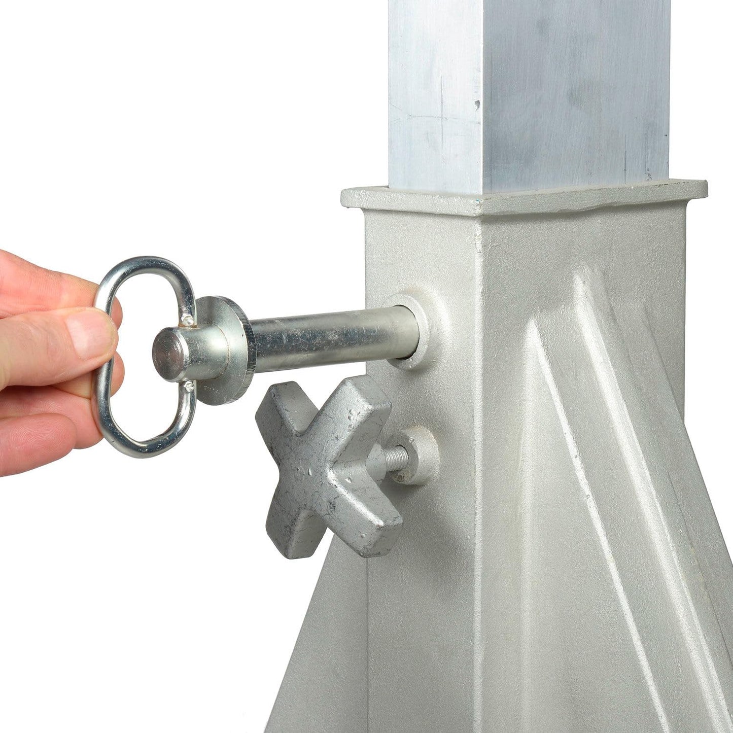 Global Industrial Aluminum Gantry Crane, KD, 2000 lb Load Cap, Adjustable Height, 8'W I-Beam