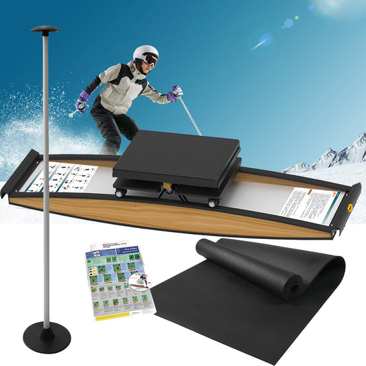 Fablestoryem Indoor Ski Machine, Simulated Ski Exercise Machine, Professional Indoor Fitness Equipment, 150kg Load-Bearing