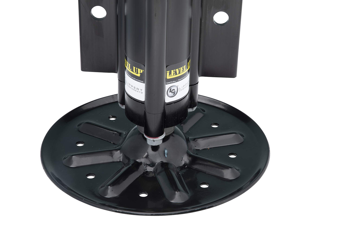 Lippert Level Up Aluminum RV Hydraulic Leveling Jack with 8,000-lb. Lift Capacity, Universal Fit, 9" Footpad, Easy Installation - 433458