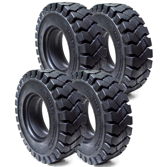 (4) 7.00-12 7.00x12 700x12 70012 7.00/12 Solid Flat Proof Forklift Tire