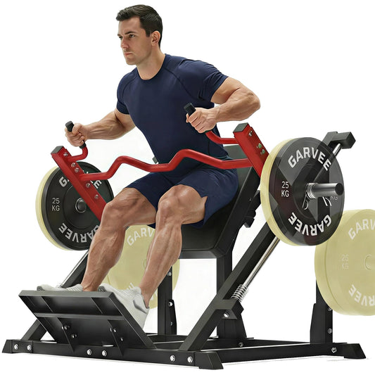 Linear Row Machine for Home Gym, Back Workout Machine with Plate-Loaded Smith Row, Workout Equipment Strength Training Upper Body Machines