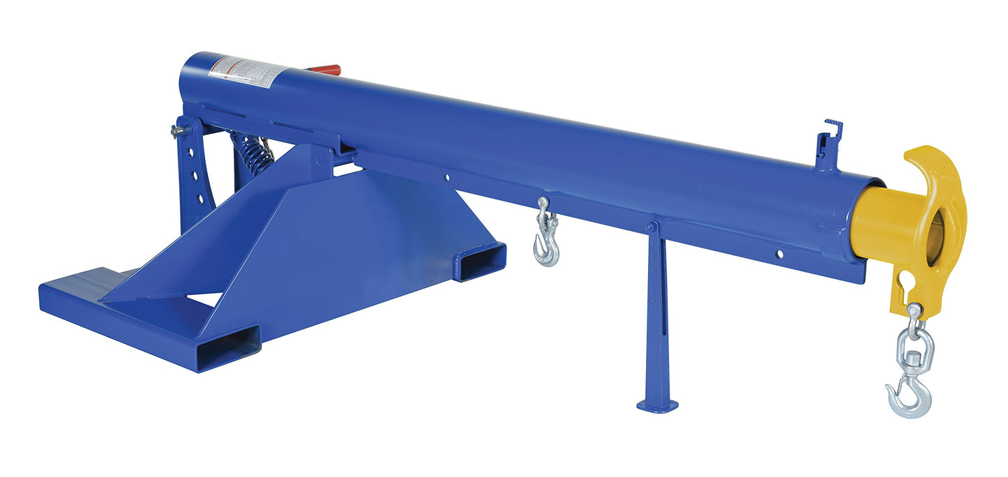Vestil LM-OBT-4-36 Steel Orbit Telescoping Lift Boom 36 In. Fork Pocket Center 4,000 Lb. Capacity Blue