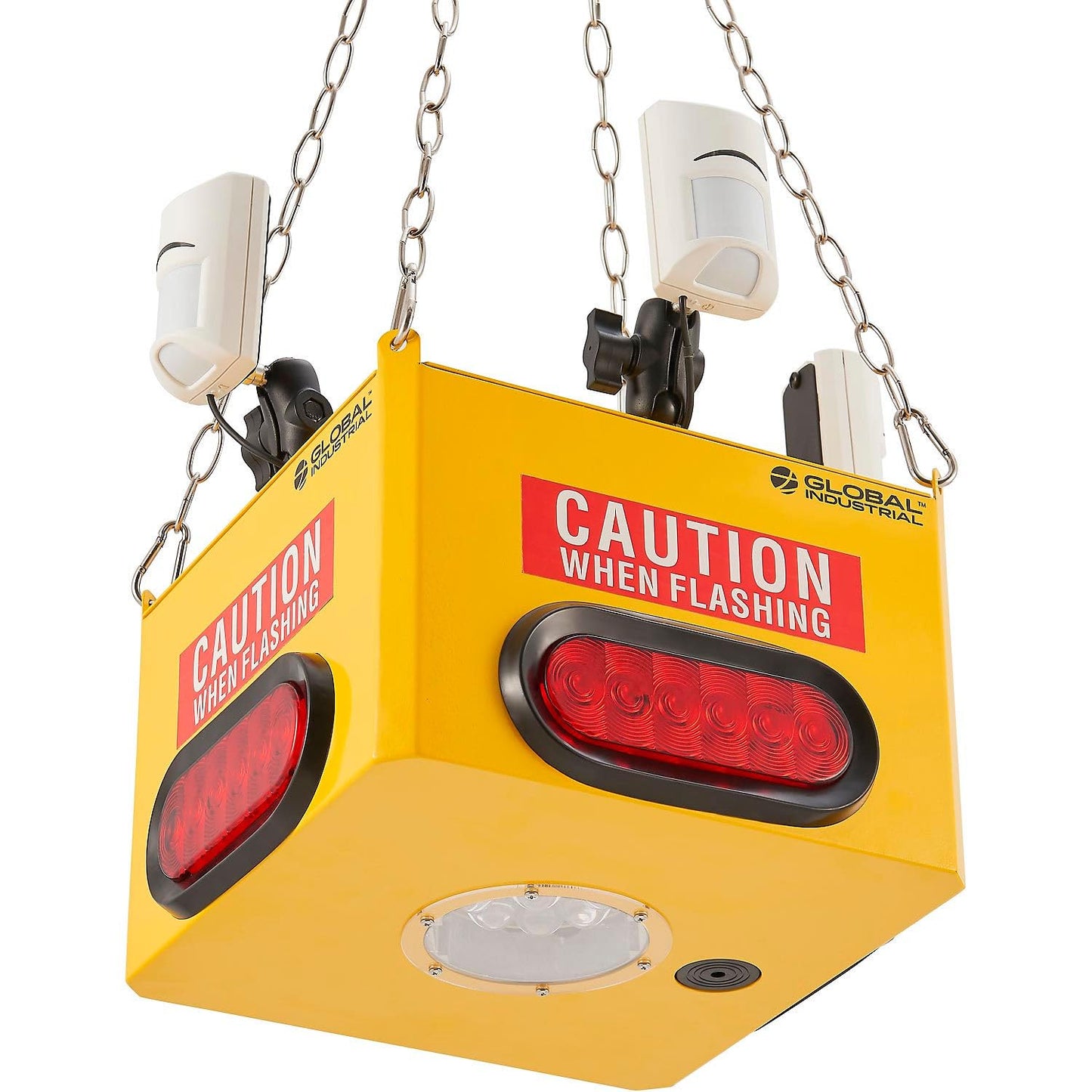 Global Industrial Forklift Awareness Sensor, 4 Sensors, 5 Lights, 50' Power Cord